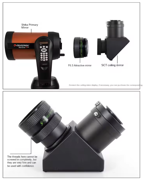 Angeleyes f/6.3 レデューサー／コレクター｜セレストロン C5・C6・C8・C9.25・C11 を 0.63倍 短焦点化＋平坦化する SCT 専用リアコンバータ