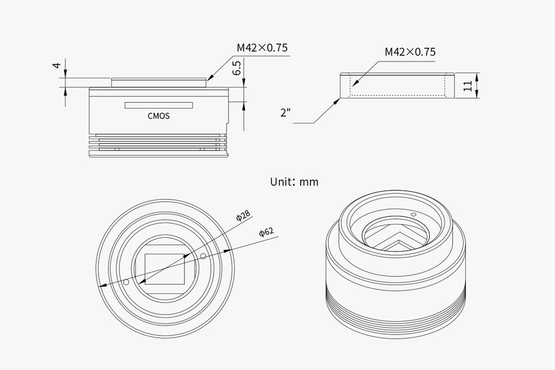 21,000円割引（定価170,300円）国内発送【新品/未使用】 ZWO ASI 294MM 天体観測 天体望遠鏡 カメラ