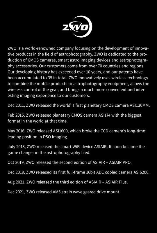 4,700円割引（定価42,500円）国内発送【新品/未使用】ZWO ASI 220MM mini 非冷却モデル 220mini 天体観測 天体望遠鏡 CCDカメラ