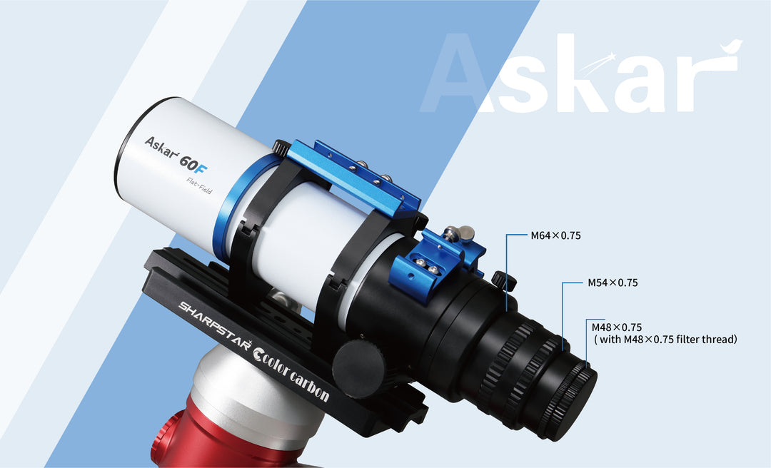 【３年保証・即納】Askar アスカー 60F F6.8 口径60mm EDガラス Flat-Field アストログラフ 天体望遠鏡